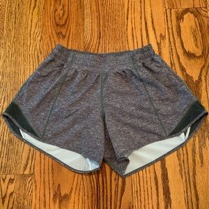 LULULEMON HOTTY HOT SPACE GRAY 4” SIZE 8